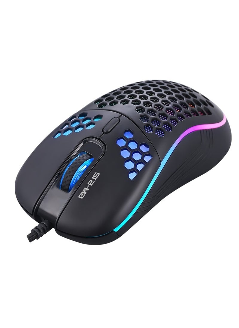 GM512 Gaming Mouse RGB USB – 6400 DPI – 7 Buttons Programmable – 86G weight  – RGB Lighting – Advanced Customization Software