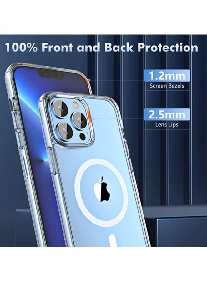 ELTRAZONE iPhone 14 Pro Case Compatible with MagSafe,[No.1 Strong Magnets][Never Yellow],Shockproof Protective Slim Thin Cover 6.1 inch 2022,Clear - Image 5