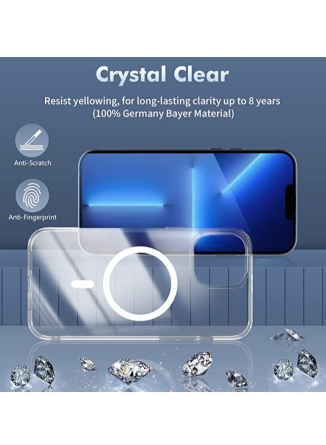 ELTRAZONE iPhone 14 Pro Case Compatible with MagSafe,[No.1 Strong Magnets][Never Yellow],Shockproof Protective Slim Thin Cover 6.1 inch 2022,Clear - Image 2