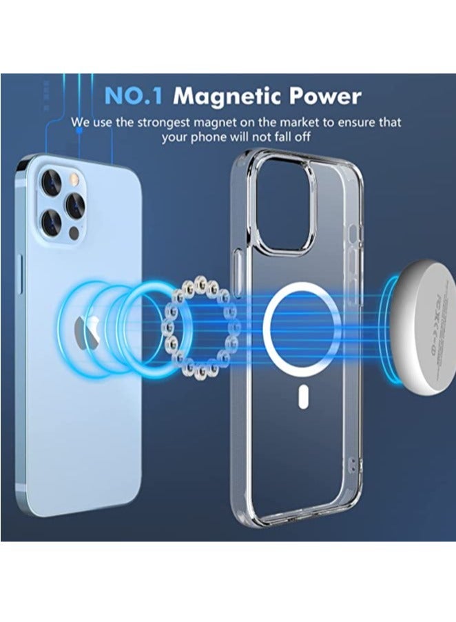 ELTRAZONE iPhone 14 Pro Case Compatible with MagSafe,[No.1 Strong Magnets][Never Yellow],Shockproof Protective Slim Thin Cover 6.1 inch 2022,Clear - Image 3