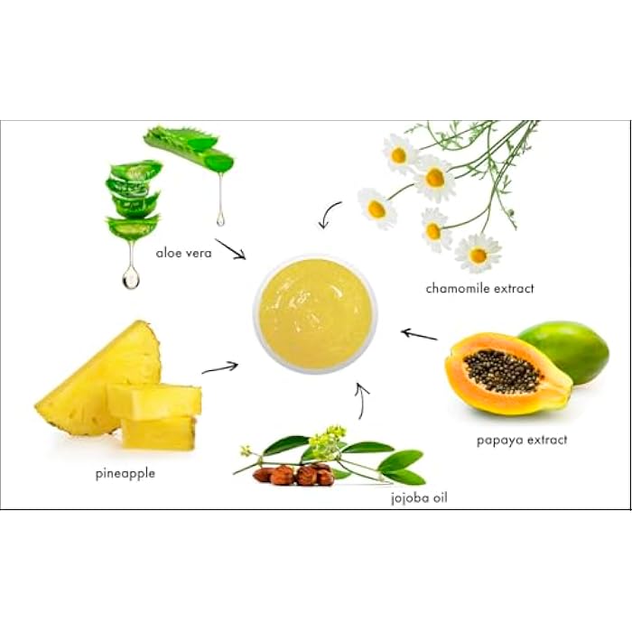RAYA Pineapple Enzyme Facial Scrub (120) | Exfoliating and Refining Facial Scrub for Combination Skin | Creates a Glowing Complexion | Made with Pineapple Enzymes and Jojoba Beads - Image 2