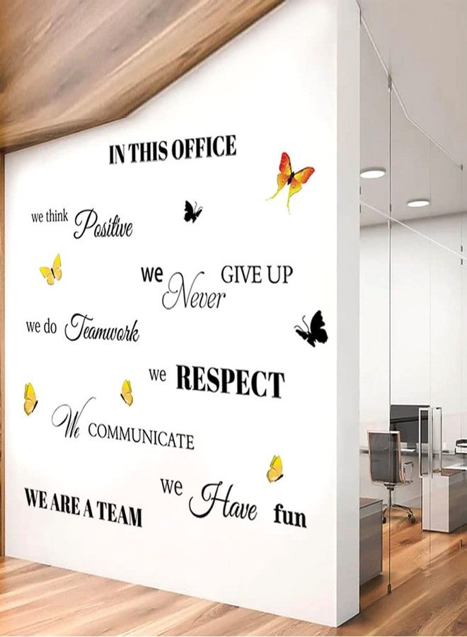 Datesno Inspirational Wall Art for Office Sunflower Motivational Sayings Wall Sticker Company Room Office Home Decorations Positive Lettering Wall Decals Company Art We are A Team Gift - Image 5