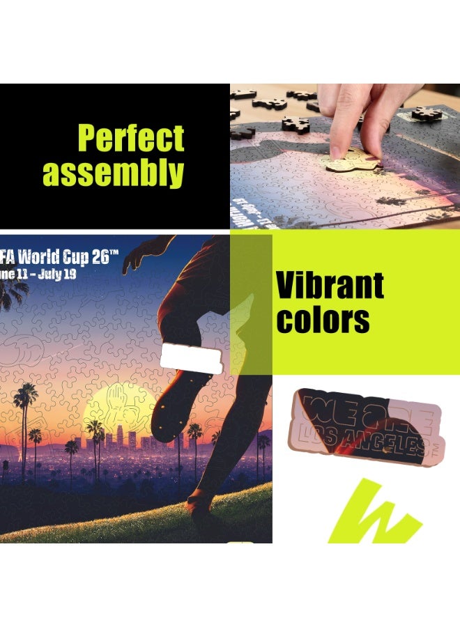 FIFA World Cup Official FIFA World Cup 2026 Wooden Puzzle – Los Angeles City Theme – 200 Pieces | Adults 14+ - Image 3