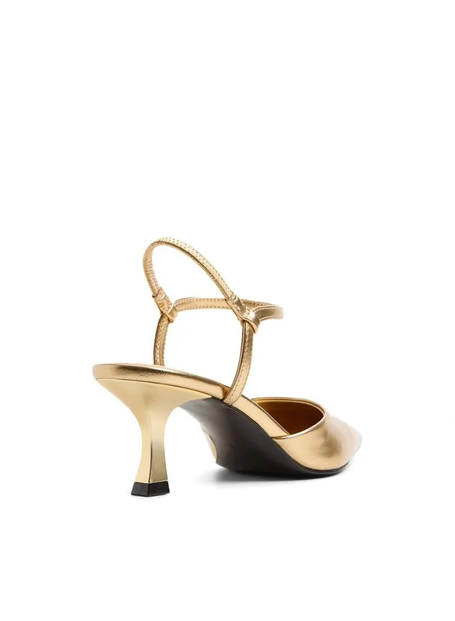 Aldo  Jasmynee Ladies Gold Heeled Shoes for Women | Best Price UAE