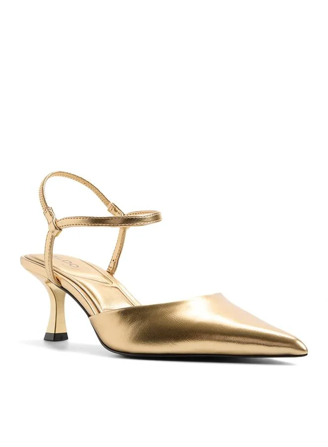 Aldo  Jasmynee Ladies Gold Heeled Shoes for Women | Best Price UAE