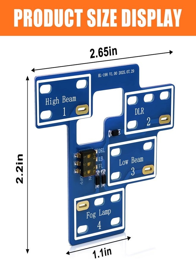 IHOUMEX 8 high Mod Customizable 6 High Mod with DRL Lights Module for GM Compatible with 2003-2007 Chevy Silverado GMC Sierra 1500/2500/3500 Classic - Image 4