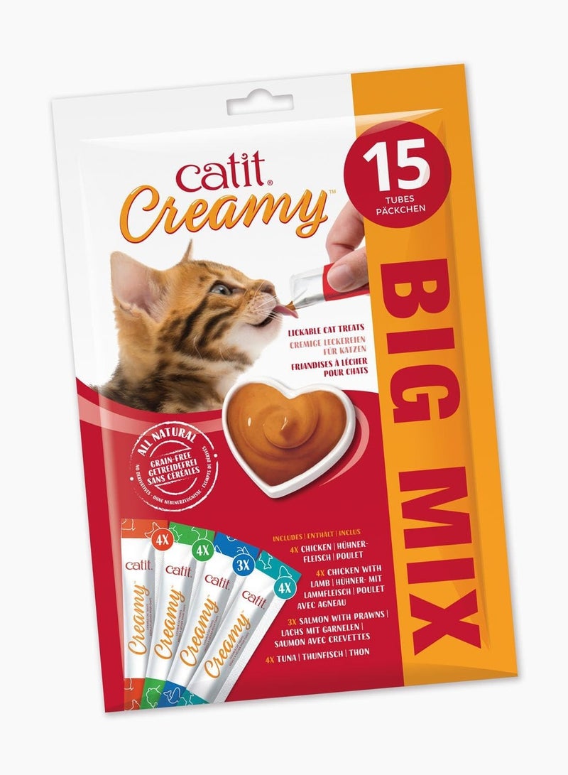 Catit Creamy Lickable Big Mix 15 - Image 1