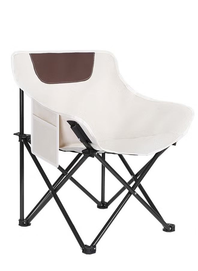 Cady One White folding chair for camping and trips  - Image 1