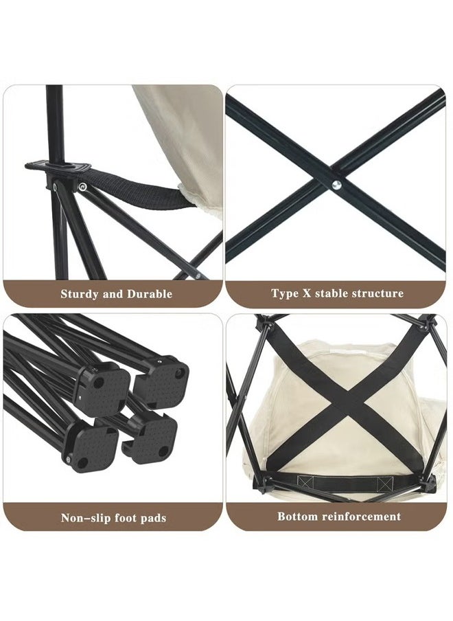 Cady One White folding chair for camping and trips  - Image 5