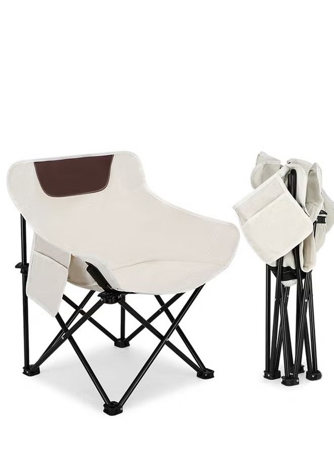 Cady One White folding chair for camping and trips  - Image 4