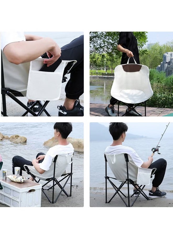 Cady One White folding chair for camping and trips  - Image 3