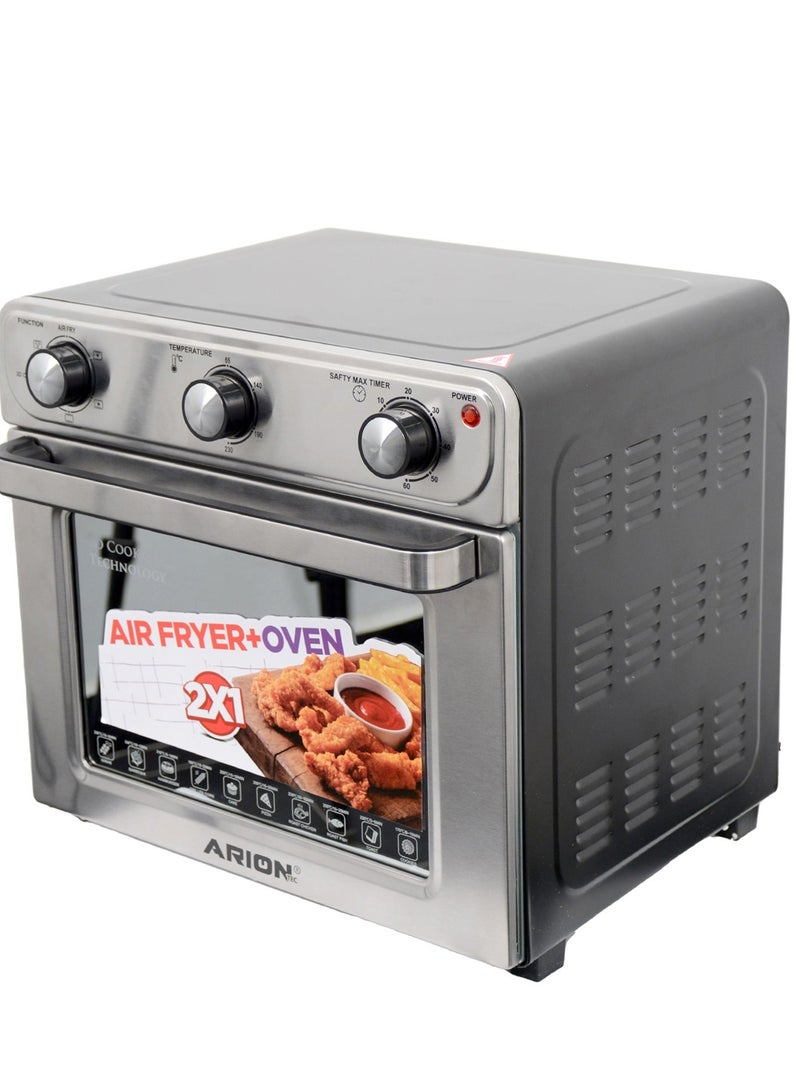 أريون اريون فرن الهوائي الرقمي 6 في 1 (1600 واط) | سعة 28 لتر مع حمل حراري وشواية دوارة | AR-2800AF - Image 4