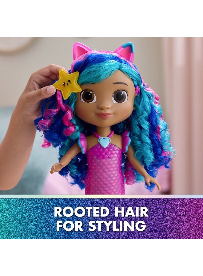 Gabby's Dollhouse The Movie, Sing & Shine Mermaid Gabby, Waterproof Mermaid Doll with Lights & Sounds, Kids Toys for Girls & Boys Ages 3 and Up - Image 5