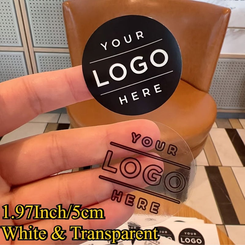 60 100 200 Pcs Round 1.97 Inch Custom Stickers Transparent Matte Vinyl Personalized Photo Logo Text Decals For Gifts Laptop Business Use - Image 5