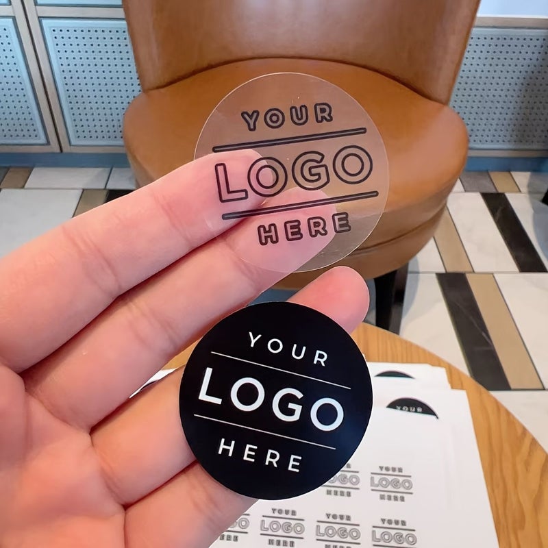 60 100 200 Pcs Round 1.97 Inch Custom Stickers Transparent Matte Vinyl Personalized Photo Logo Text Decals For Gifts Laptop Business Use - Image 2