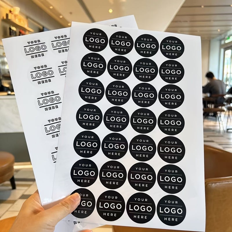 60 100 200 Pcs Round 1.97 Inch Custom Stickers Transparent Matte Vinyl Personalized Photo Logo Text Decals For Gifts Laptop Business Use - Image 4