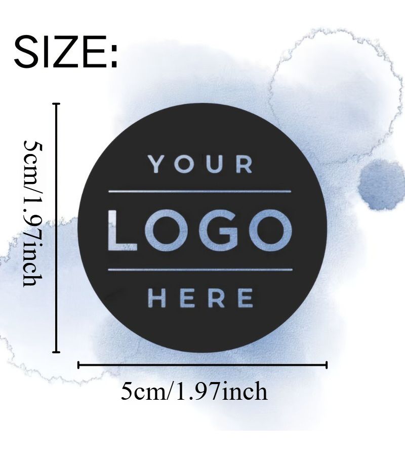 60 100 200 Pcs Round 1.97 Inch Custom Stickers Transparent Matte Vinyl Personalized Photo Logo Text Decals For Gifts Laptop Business Use - Image 1