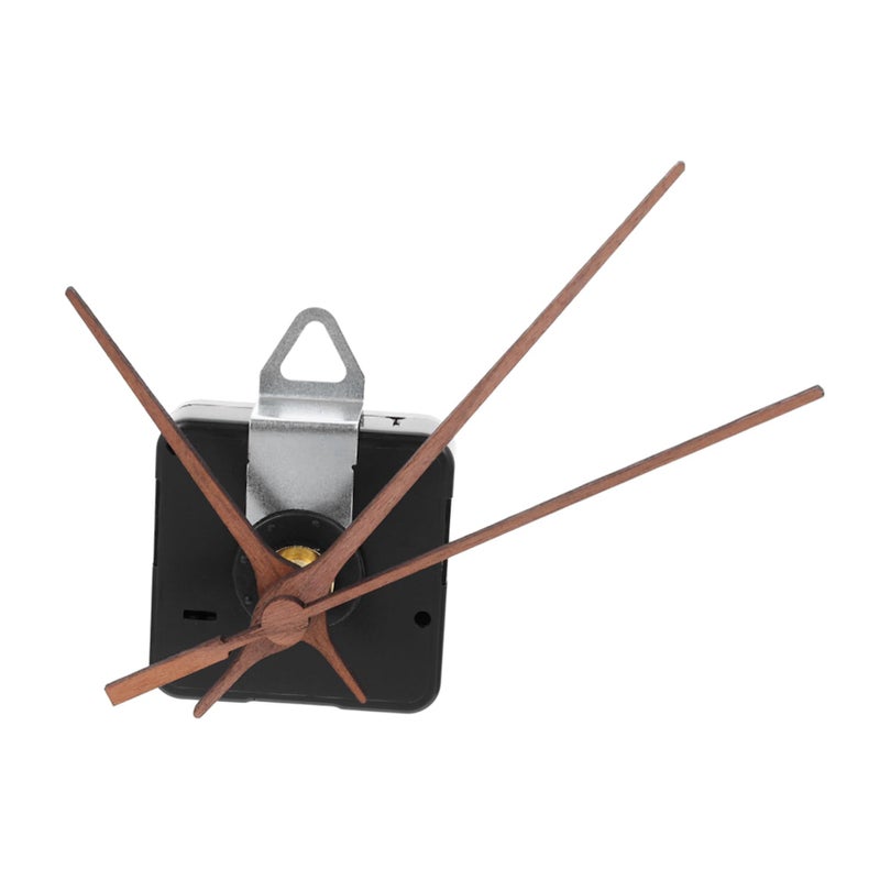 Quiet Clock Mechanism Kit Walnut Color Replacement Parts Wall Decor Repair Tool - Image 2
