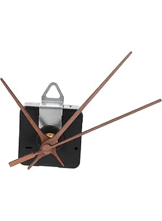 Quiet Clock Mechanism Kit Walnut Color Replacement Parts Wall Decor Repair Tool - Image 1
