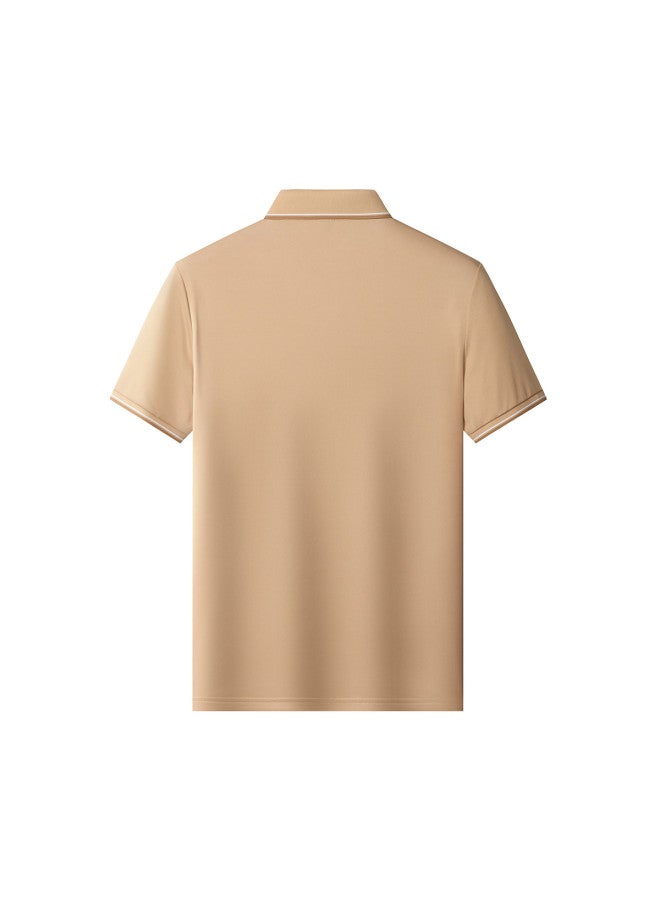 Tucano soft And Skin-friendly Men's T-shirt, Summer Solid Color Versatile Casual Polo Shirt For Men - Image 3