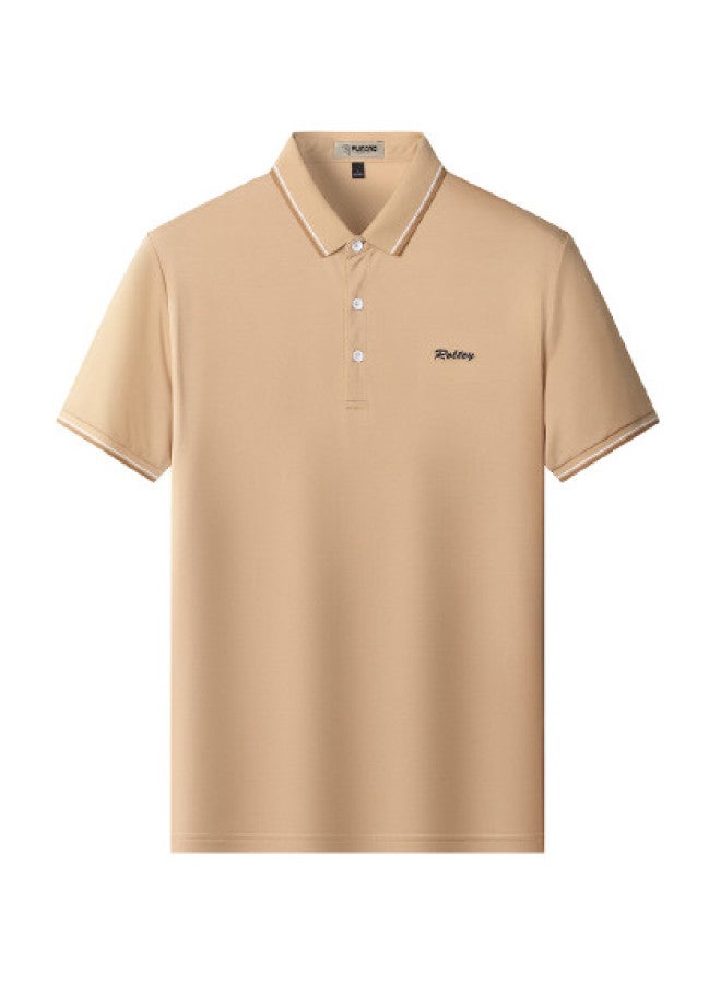 Tucano soft And Skin-friendly Men's T-shirt, Summer Solid Color Versatile Casual Polo Shirt For Men - Image 1