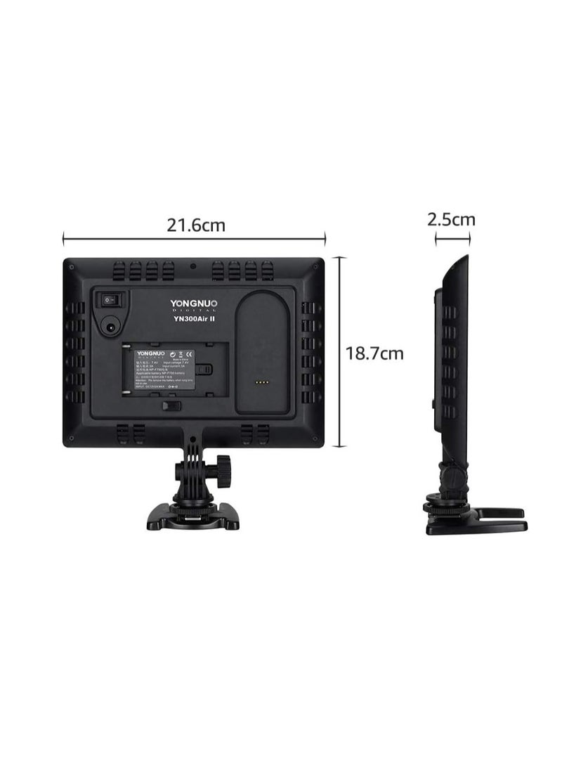 YONGNUO YONGNUO YN300 Air II LED Video Light Panel RGB 3200K-5600K Photography Fill-in Lamp 10 Lighting Effects CRI 95+ with Remote Control for Studio Outdoor Wedding  - Image 5
