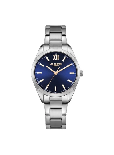 Lee Cooper Lee Cooper LC08014.390 Women's Analog Display Watch & Metal Strap Silver