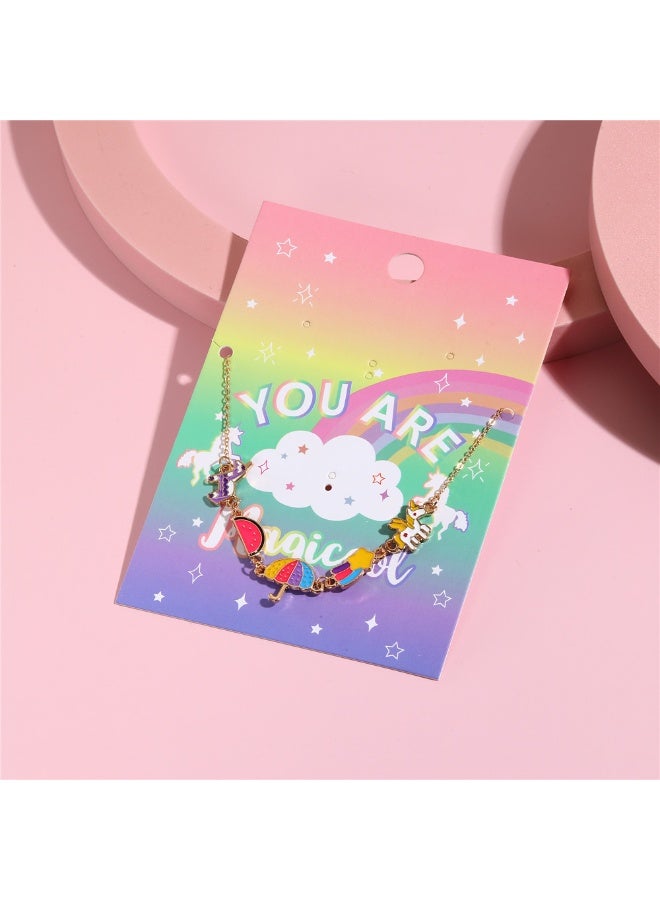 Fashion Children's Alloy Necklace Colorful Accessory for Girls - Image 3