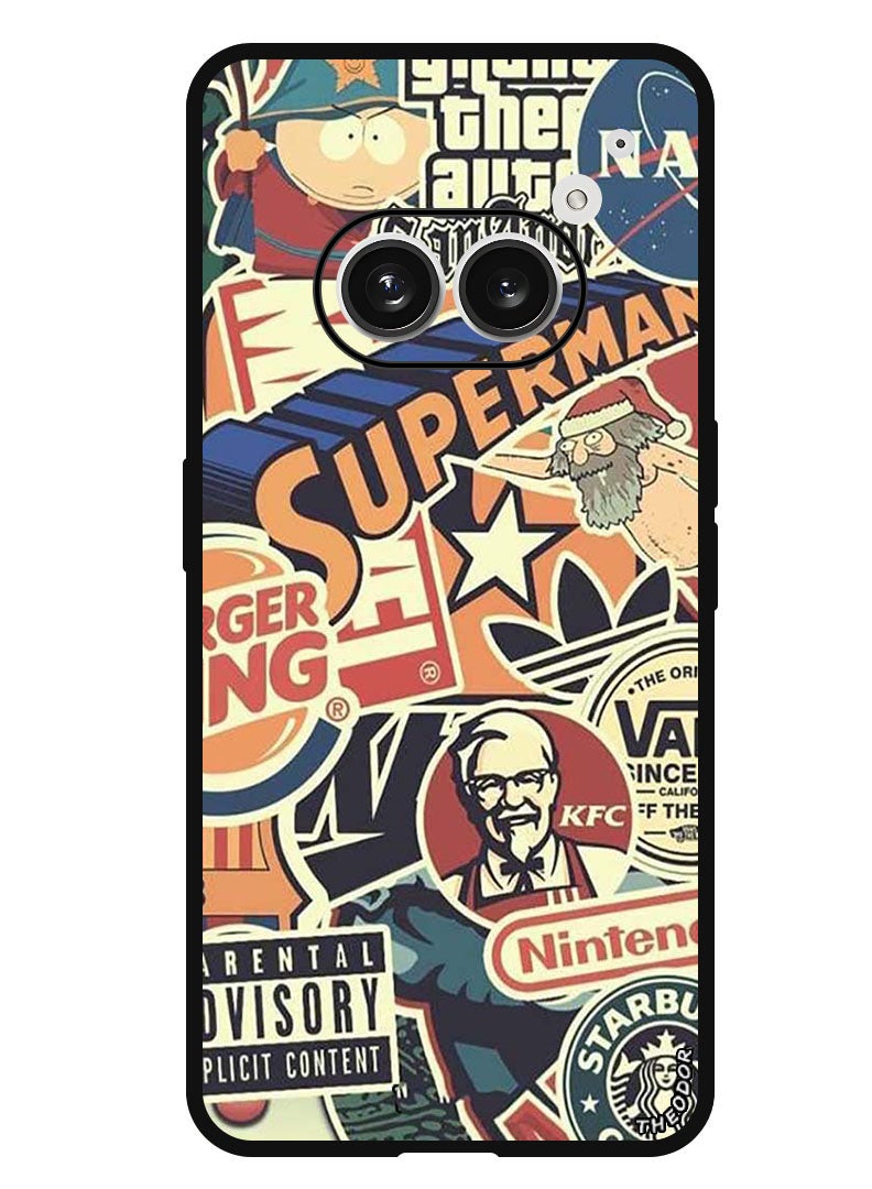 Theodor حافظة واقية مضادة للخدش والصدمات لهاتف Nothing Phone (2a) سوبرمان - Image 1