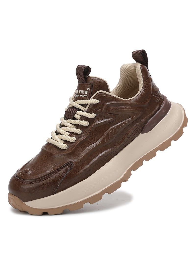 Sky View Men's Fashion Sneaker Classic Lace-Up Stylish light and comfortable Casual Leisure Social Outdoor Shoes - Image 1