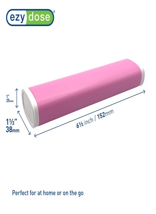 EZY DOSE Slide Pill Organizer, Medication Storage Case with Durable BPA-Free Plastic with Plastic Exterior, Large 7-Day Weekly Compartments, Tablets, Vitamins, Compact, 6.5-Inch, Pink - Image 3