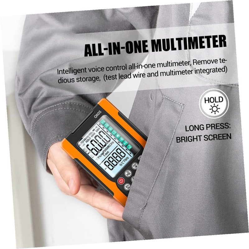 AI Handheld Multimeter with Voice Control Data Retention for Voltage Temperature Frequency Home Repair - Image 5