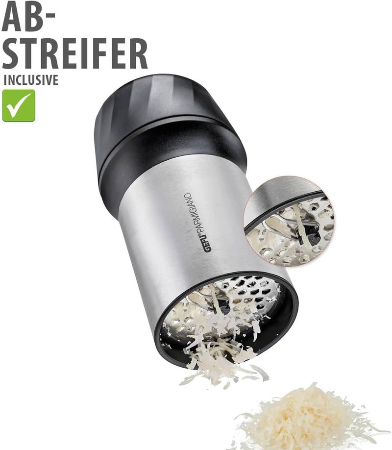 Gefu Parmigiano Cheese Grater - Multifunctional Stainless Steel Grater with Interchangeable Discs - Image 5