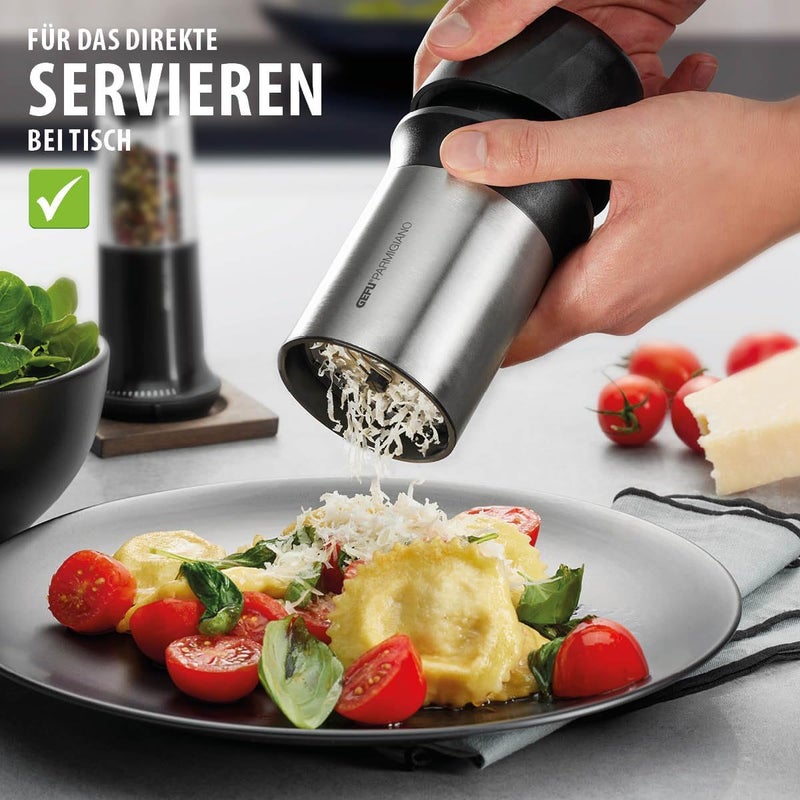 Gefu Parmigiano Cheese Grater - Multifunctional Stainless Steel Grater with Interchangeable Discs - Image 4