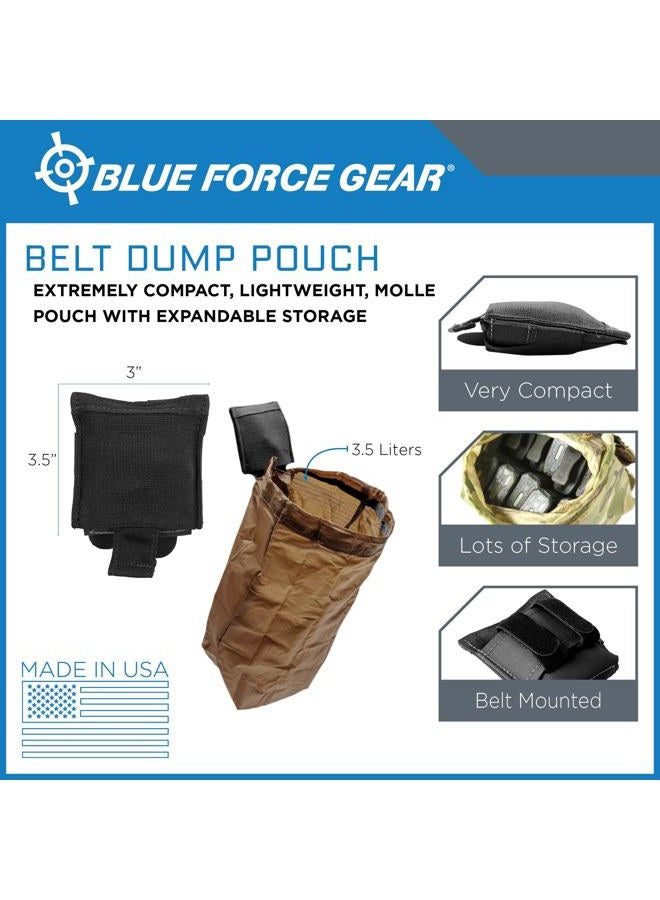 Blue Force Gear Ranger Green Dump Pouch - Tactical MOLLE Utility Pouch for Duty Belt or Vest - Small Drop Bag Carrier for Hunting, Airsoft, and Outdoor Accessories - 3 x 3.5 x 1 Inches - Image 2