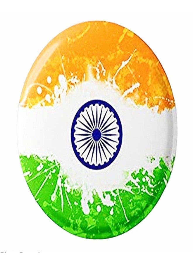 كيدولتز شارة علم الهند الوطني ثلاثي الألوان من Kidiultz® - مقاس 58 مم و 44 مم - عبوة من 10 قطع (58 مم) - Image 1