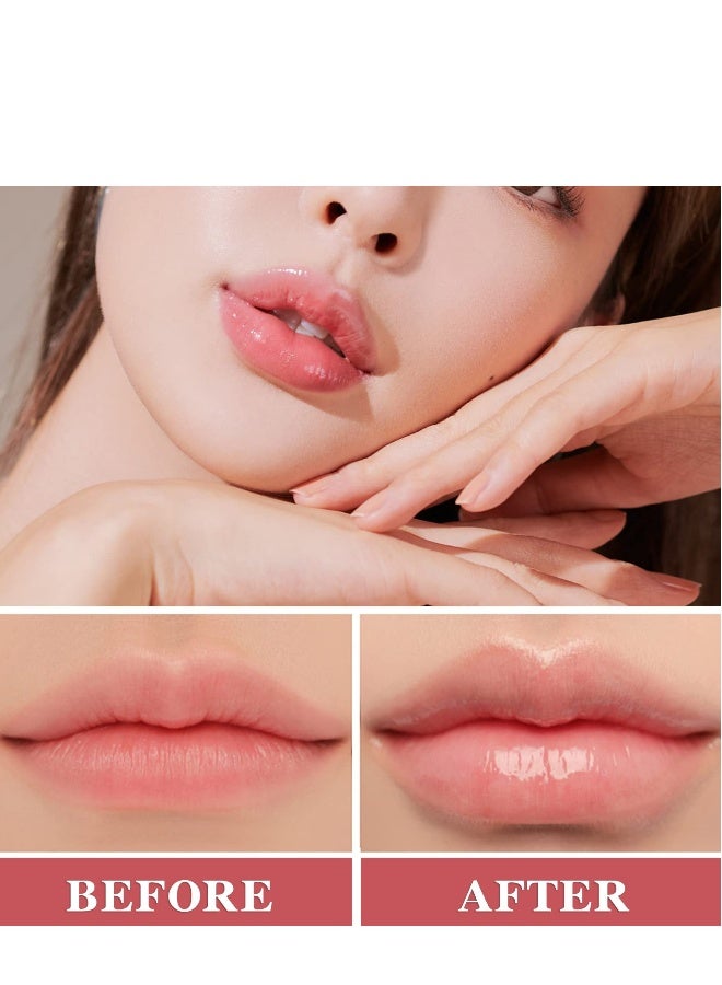 2 Pcs Lip Plumper GlossMaximizer Balm Serum, Healthy Moisturizer Enhancer Hydrated, Reduces Improves Dry Lines Extreme Volume, Natural for Women Girls - Image 4