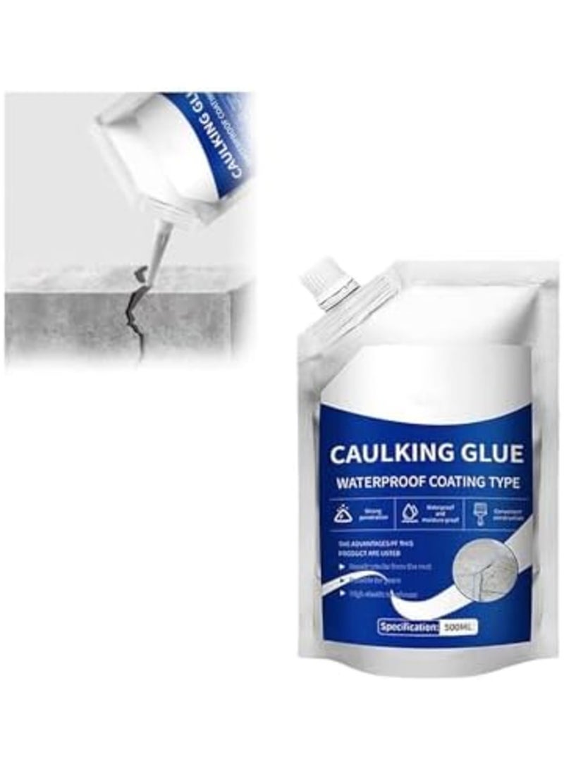 SYOSI 500ml Caulking Glue for Concrete – Magic Crack Filler Waterproof Repair Sealant, Quick-Drying Concrete Glue for Slab Cracks, Ideal for Outdoor Repair - Image 1