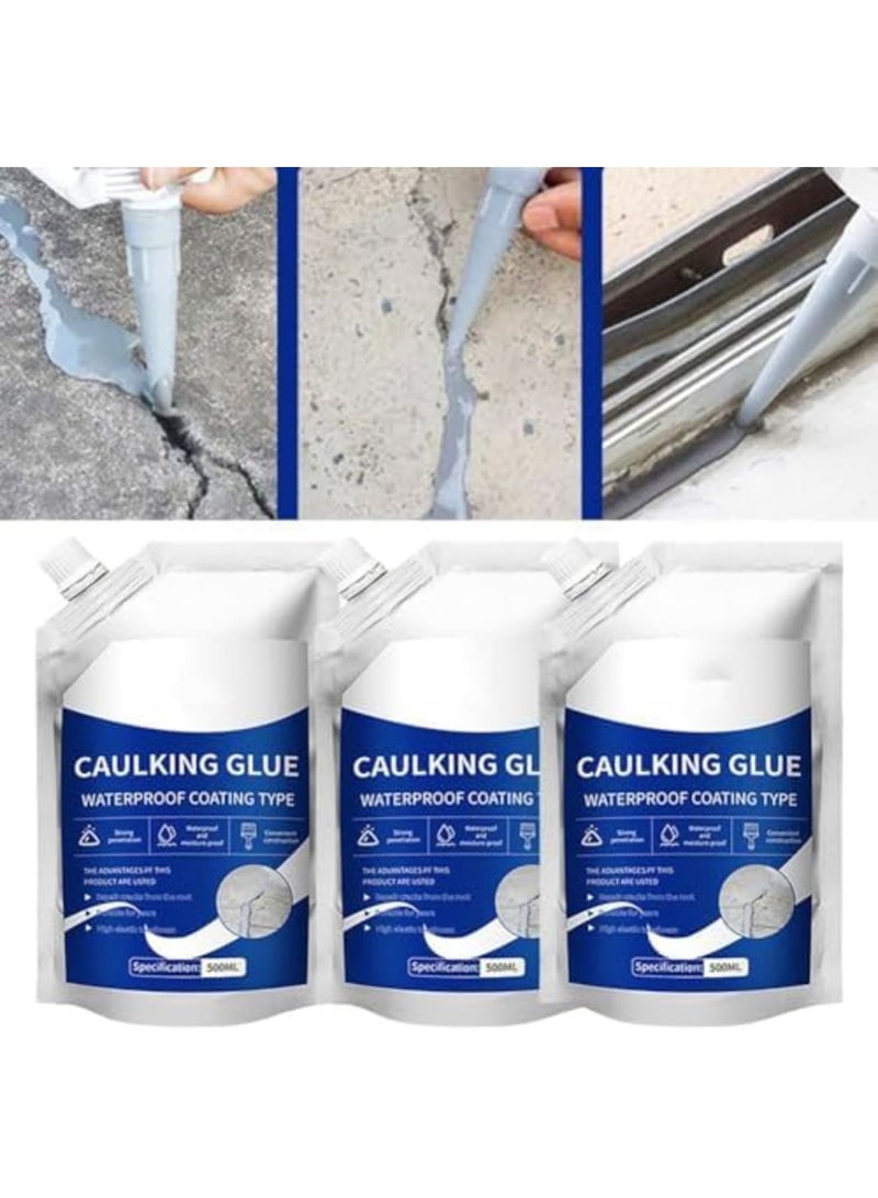 SYOSI 500ml Caulking Glue for Concrete – Magic Crack Filler Waterproof Repair Sealant, Quick-Drying Concrete Glue for Slab Cracks, Ideal for Outdoor Repair - Image 4