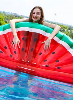 GROIC Watermelon Pool Floats, Large Water Inflatable Float for Swimming with Step on the inflator, Summer Toys, Party Supplies  - Image 3