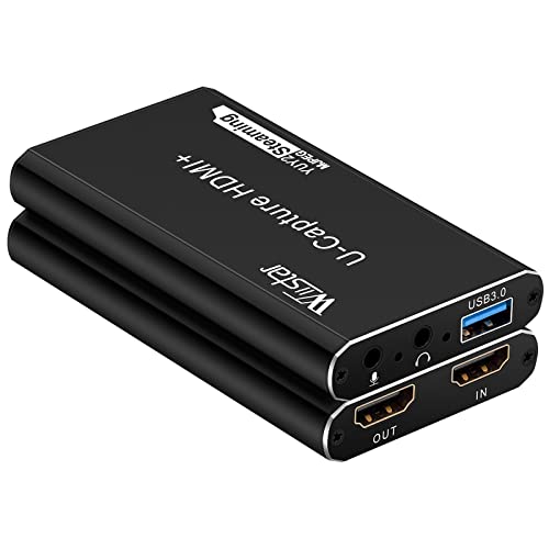 Wiistar Video Game Capture Card 1080P60fps HDMI to USB 3.0 Live Streaming Video Audio Capture Device with HDMI Loopout Game Recording for Windows Mac OS Linus - Image 2