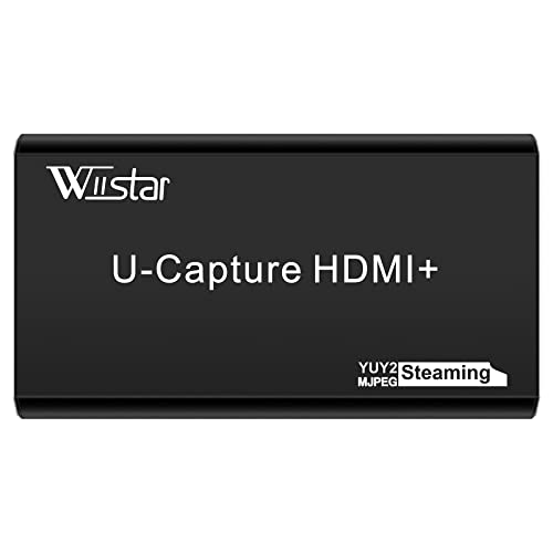Wiistar Video Game Capture Card 1080P60fps HDMI to USB 3.0 Live Streaming Video Audio Capture Device with HDMI Loopout Game Recording for Windows Mac OS Linus - Image 1