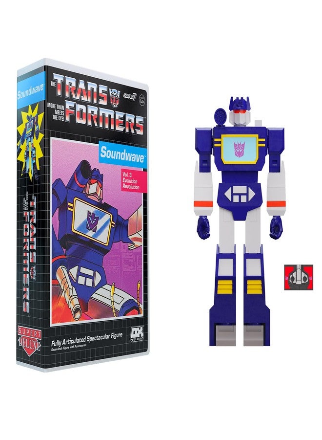 Super7 Transformers Deluxe Soundwave (VHS) - 7" Transformers Action Figure with Accessories Classic Cartoon Collectibles and Retro Toys - Image 1