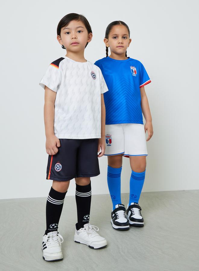 Styli Kids Germany Print Jersey T-Shirt and Shorts FIFA Football Set - Image 5
