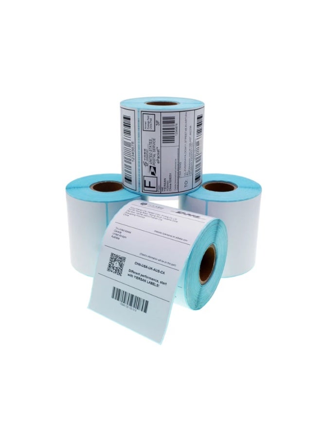 Kalon 5pcs Thermal Barcode Label Roll {100 X50}  – Self-Adhesive 1000 Sticker Labels for Thermal Printers for Office and warehouse labels - Image 1