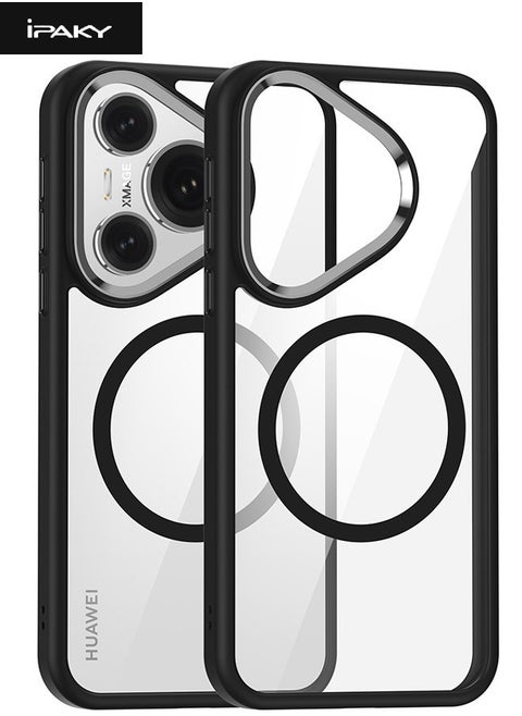 Huawei Pura 70 Pro Case (Not Pura 70), Magnetic [Compatible with Magsafe] Composite Material Case Cover, Anti-Drop Shockproof Case for HUAWEI Pura 70 Pro, Slim Anti-Fall Back Cover for Huawei Pura 70 Pro