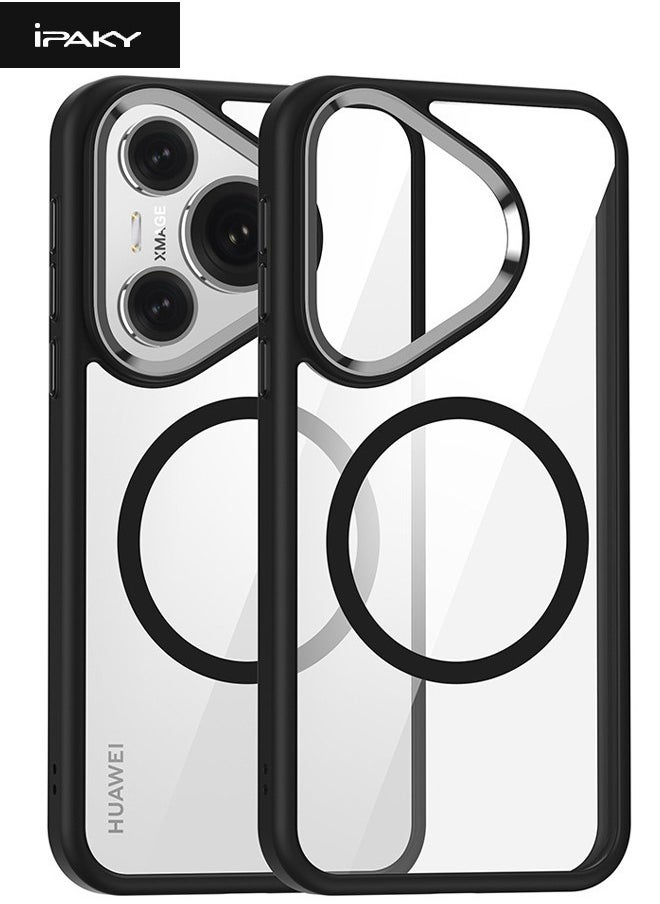 Huawei Pura 70 Pro Case (Not Pura 70), Magnetic [Compatible with Magsafe] Composite Material Case Cover, Anti-Drop Shockproof Case for HUAWEI Pura 70 Pro, Slim Anti-Fall Back Cover for Huawei Pura 70 Pro
