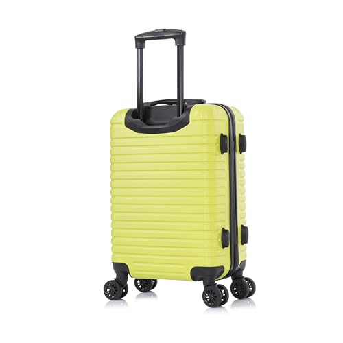 InUSA DEEP Luggage with GEL Handle | Spacious Traveling Suitcases, Travel Suitcase with Dual Spinner Wheels and Studs | 20 Inch Carry On Hardside Luggage | Green - Image 5