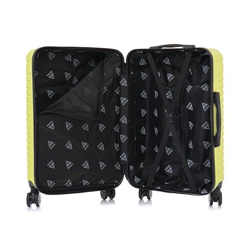 InUSA DEEP Luggage with GEL Handle | Spacious Traveling Suitcases, Travel Suitcase with Dual Spinner Wheels and Studs | 20 Inch Carry On Hardside Luggage | Green - Image 4