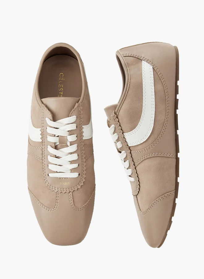 Celeste Women's Panelled Lace-Up Sneakers